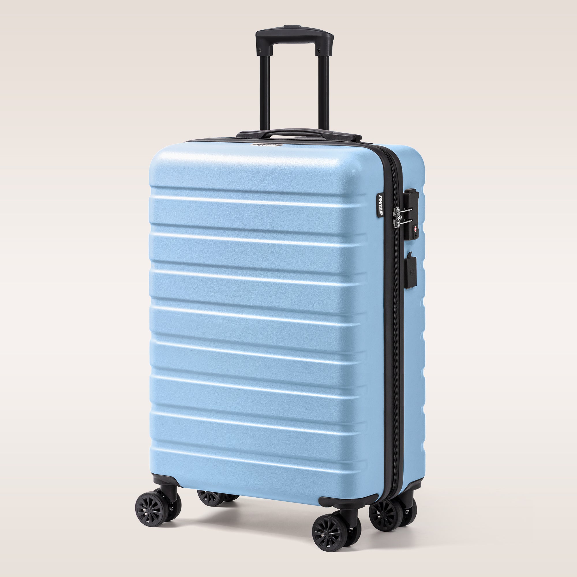 Light blue cheap carry on luggage