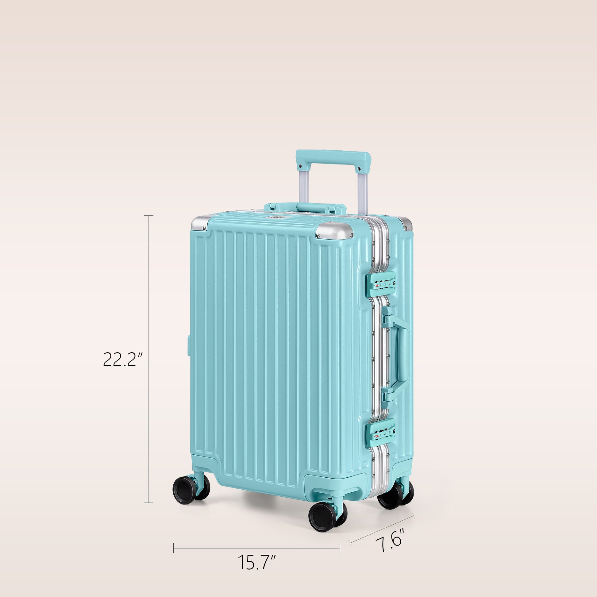 AnyZip Carry On Luggage: Aluminum Edition