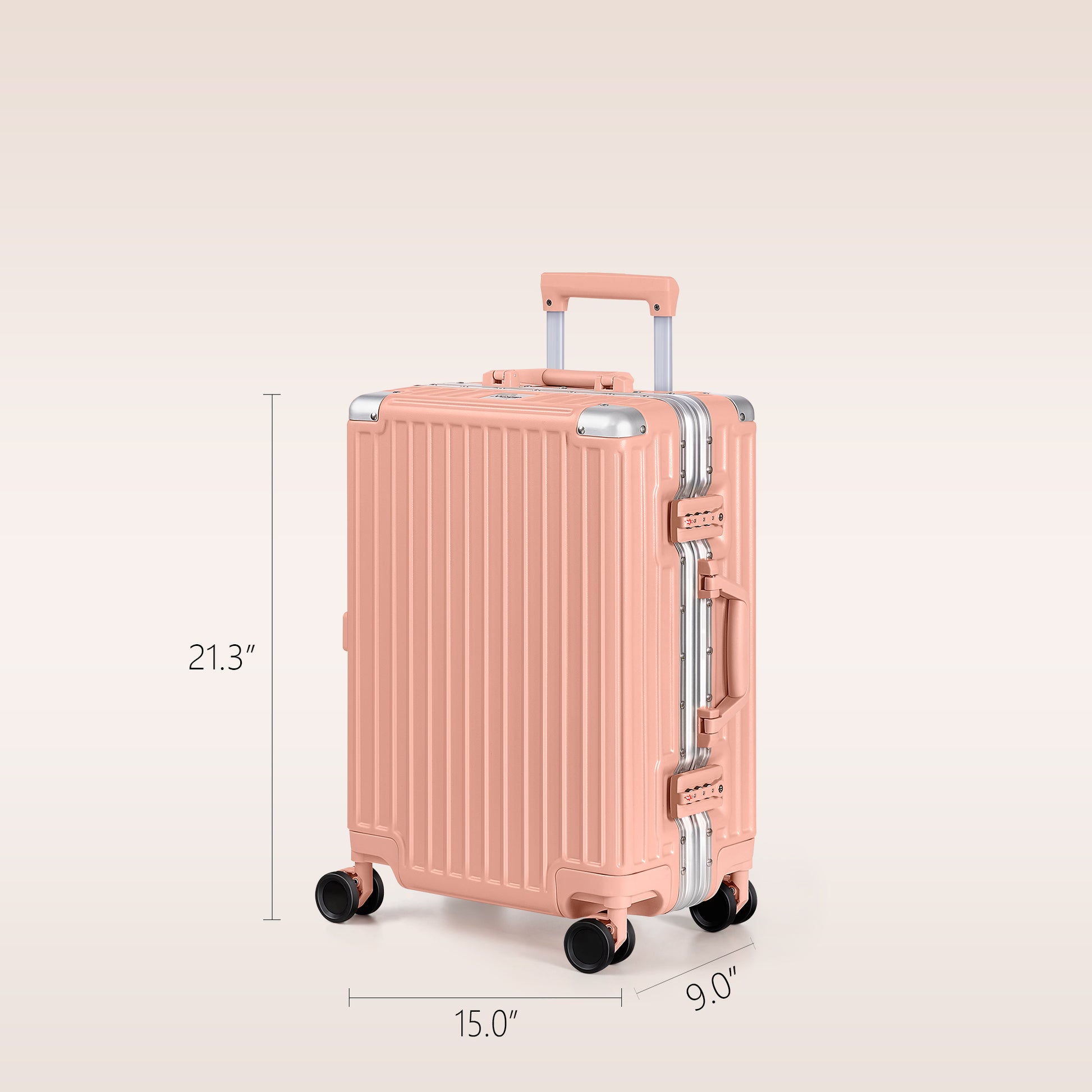 AnyZip Carry On Luggage: Aluminum Edition