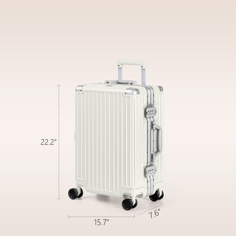 AnyZip Carry On Luggage: Aluminum Edition