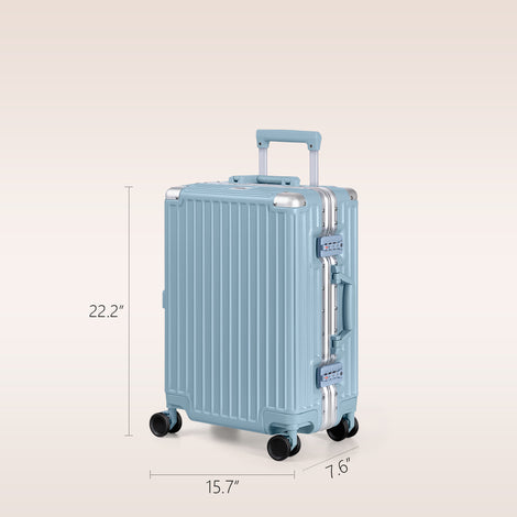 AnyZip Carry On Luggage: Aluminum Edition